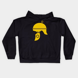 Republican Roman helmet (gold) Kids Hoodie